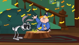 Screenshots from the 2018 Warner Bros. Television cartoon Gorky Pork