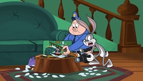 Screenshots from the 2018 Warner Bros. Television cartoon Gorky Pork