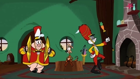 Screenshots from the 2018 Warner Bros. Television cartoon Gorky Pork