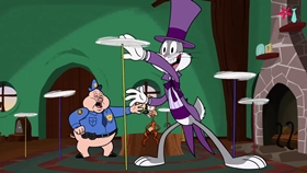 Screenshots from the 2018 Warner Bros. Television cartoon Gorky Pork