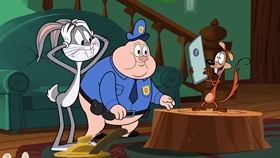 Screenshots from the 2018 Warner Bros. Television cartoon Gorky Pork