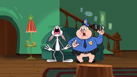 Screenshots from the 2018 Warner Bros. Television cartoon Gorky Pork