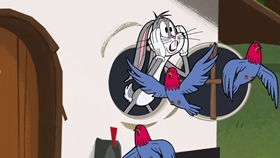 Screenshots from the 2018 Warner Bros. Television cartoon Gorky Pork