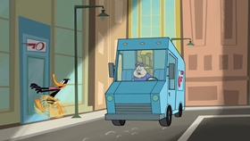 Screenshots from the 2018 Warner Bros. Television cartoon Porky