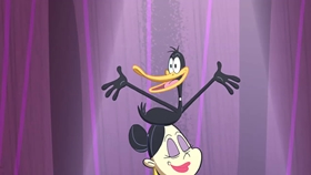 Screenshots from the 2018 Warner Bros. Television cartoon Porky