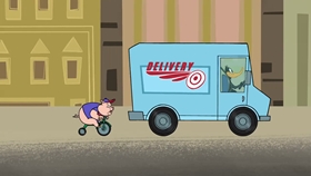 Screenshots from the 2018 Warner Bros. Television cartoon Porky