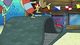 Screenshots from the 2018 United Plankton Pictures cartoon Plankton Paranoia