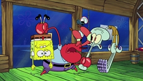 Screenshots from the 2018 United Plankton Pictures cartoon Plankton Paranoia