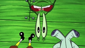 Screenshots from the 2018 United Plankton Pictures cartoon Plankton Paranoia