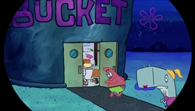 Screenshots from the 2018 United Plankton Pictures cartoon Plankton Paranoia