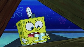 Screenshots from the 2018 United Plankton Pictures cartoon Plankton Paranoia