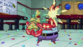 Screenshots from the 2018 United Plankton Pictures cartoon Plankton Paranoia