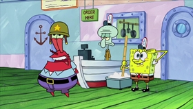 Screenshots from the 2018 United Plankton Pictures cartoon Plankton Paranoia