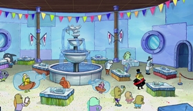 Screenshots from the 2018 United Plankton Pictures cartoon Surf n