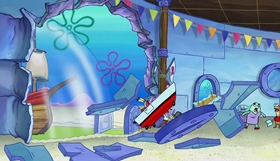 Screenshots from the 2018 United Plankton Pictures cartoon Surf n