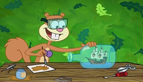 Screenshots from the 2018 United Plankton Pictures cartoon Surf n