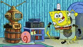 Screenshots from the 2018 United Plankton Pictures cartoon Appointment TV