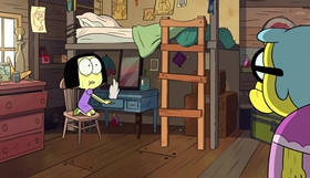 Screenshots from the 2018 Disney Television Animation cartoon Forbidden Feline