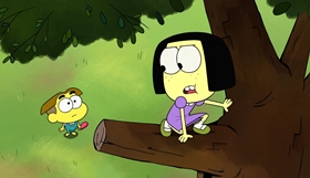 Screenshots from the 2018 Disney Television Animation cartoon Forbidden Feline