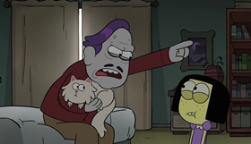 Screenshots from the 2018 Disney Television Animation cartoon Forbidden Feline