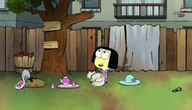 Screenshots from the 2018 Disney Television Animation cartoon Forbidden Feline