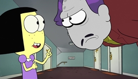 Screenshots from the 2018 Disney Television Animation cartoon Forbidden Feline