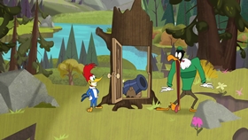 Screenshots from the 2018 Universal 1440 Entertainment cartoon The Pen is Flightier Than the Sword