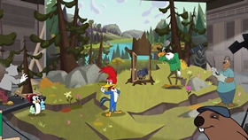 Screenshots from the 2018 Universal 1440 Entertainment cartoon The Pen is Flightier Than the Sword