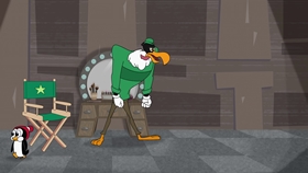 Screenshots from the 2018 Universal 1440 Entertainment cartoon The Pen is Flightier Than the Sword