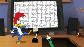 Screenshots from the 2018 Universal 1440 Entertainment cartoon The Pen is Flightier Than the Sword