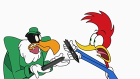 Screenshots from the 2018 Universal 1440 Entertainment cartoon The Pen is Flightier Than the Sword