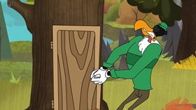 Screenshots from the 2018 Universal 1440 Entertainment cartoon The Pen is Flightier Than the Sword