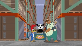 Screenshots from the 2018 Universal 1440 Entertainment cartoon No Time Like A Present