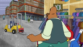 Screenshots from the 2018 Universal 1440 Entertainment cartoon No Time Like A Present