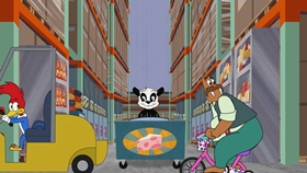 Screenshots from the 2018 Universal 1440 Entertainment cartoon No Time Like A Present