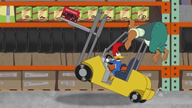 Screenshots from the 2018 Universal 1440 Entertainment cartoon No Time Like A Present