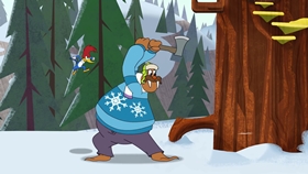 Screenshots from the 2018 Universal 1440 Entertainment cartoon Christmess Eve