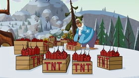 Screenshots from the 2018 Universal 1440 Entertainment cartoon Christmess Eve