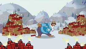 Screenshots from the 2018 Universal 1440 Entertainment cartoon Christmess Eve