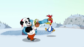 Screenshots from the 2018 Universal 1440 Entertainment cartoon Christmess Eve