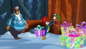 Screenshots from the 2018 Universal 1440 Entertainment cartoon Christmess Eve