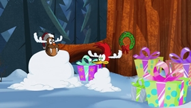 Screenshots from the 2018 Universal 1440 Entertainment cartoon Christmess Eve
