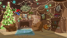 Screenshots from the 2018 Universal 1440 Entertainment cartoon Christmess Eve