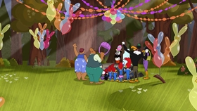 Screenshots from the 2018 Universal 1440 Entertainment cartoon The Yolk