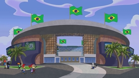 Screenshots from the 2018 Universal 1440 Entertainment cartoon Blame It On Rio De Janeiro