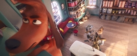 Screenshots from the 2019 Illumination Entertainment cartoon The Dog Days of Winter