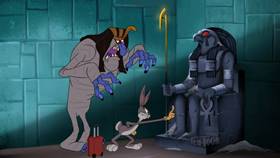 Screenshots from the 2019 Warner Bros. Television cartoon Mummy Dummy