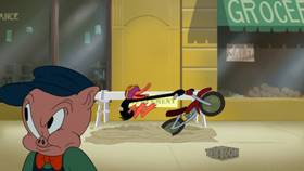 Screenshots from the 2019 Warner Bros. Television cartoon Wet Cement