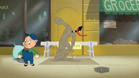 Screenshots from the 2019 Warner Bros. Television cartoon Wet Cement