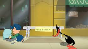 Screenshots from the 2019 Warner Bros. Television cartoon Wet Cement